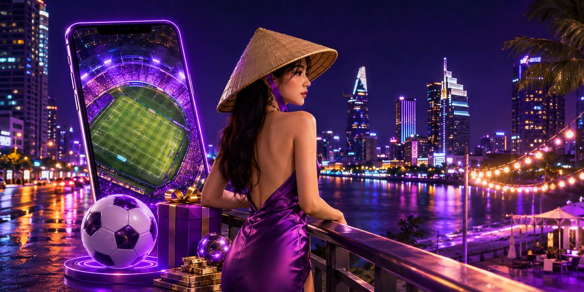 Người chơi cá cược thể thao tại Thành phố Hồ Chí Minh với nón lá truyền thống